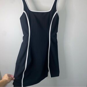 YPB ABERCROMBIE & FITCH BLACK & WHITE SHORTS ROMPER